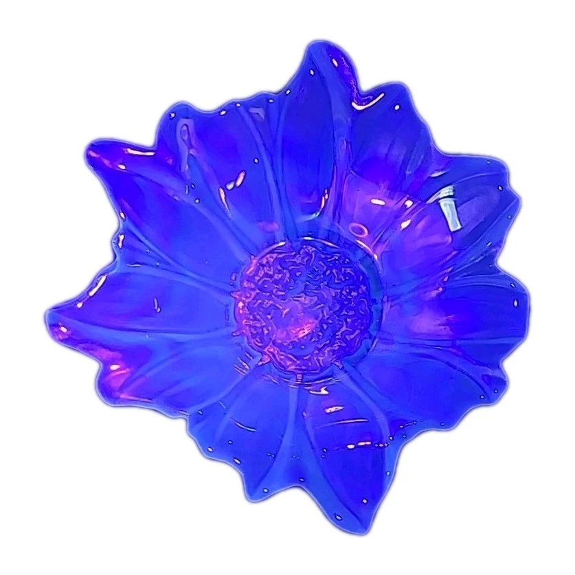 Juego de 4 vajilla de vidrio artesanal turco AKcam de colección nacarado Foto 2 de 4