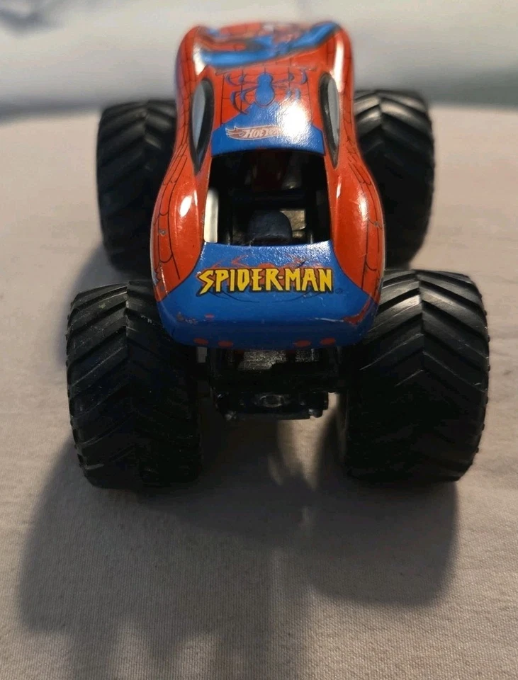 漫威风火轮蜘蛛侠怪物果酱卡车 2001 年小型轮毂超级轮胎 (B158) — 第 4/4 张图片