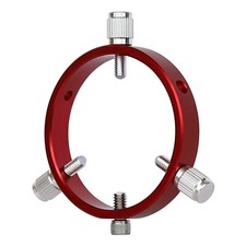 70mm 6-Hole Aluminum Telescope Guiding Ring Red 50-70mm Adjustable with Screws