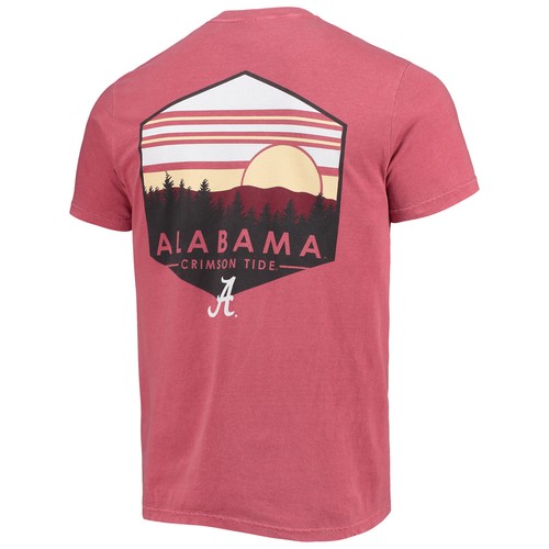 Men's Crimson Alabama Crimson Tide Landscape Shield Comfort Colors T-Shirt - Bild 3 von 3