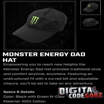 Monster Energy Mayhem Gear 2026 Promotion - M Claw Dad Hat OSFM   Authentic  