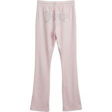 Juicy Couture Pink Velour Rhinestone Logo Sleepwear Lounge Pants Large NWT