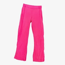 Lilly Pulitzer Pants Womens XS Extra Small Hot Pink Linen Deri Palazzo Pull On