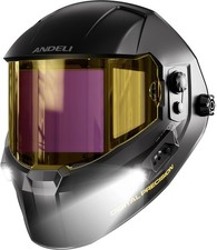 ANDELI Auto Darkening Welding Helmet -Fully Digital Filter, 7.2"x3.2" Extra Wide