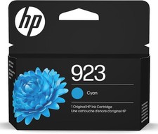 HP 923 Cyan Ink Cartridge Works with OfficeJet 8120, Pro 8130 Series 4K0T0LN