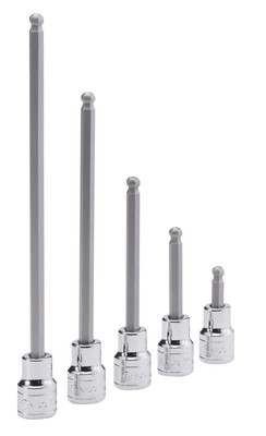 Genius Tools 3/8'' Dr. 5/16'' Wobble Hex Bit Socket, 50mmL - 310+5120