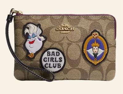 Disney x Coach Villains Ursula Little Mermaid Evil Queen Snow White Wristlet