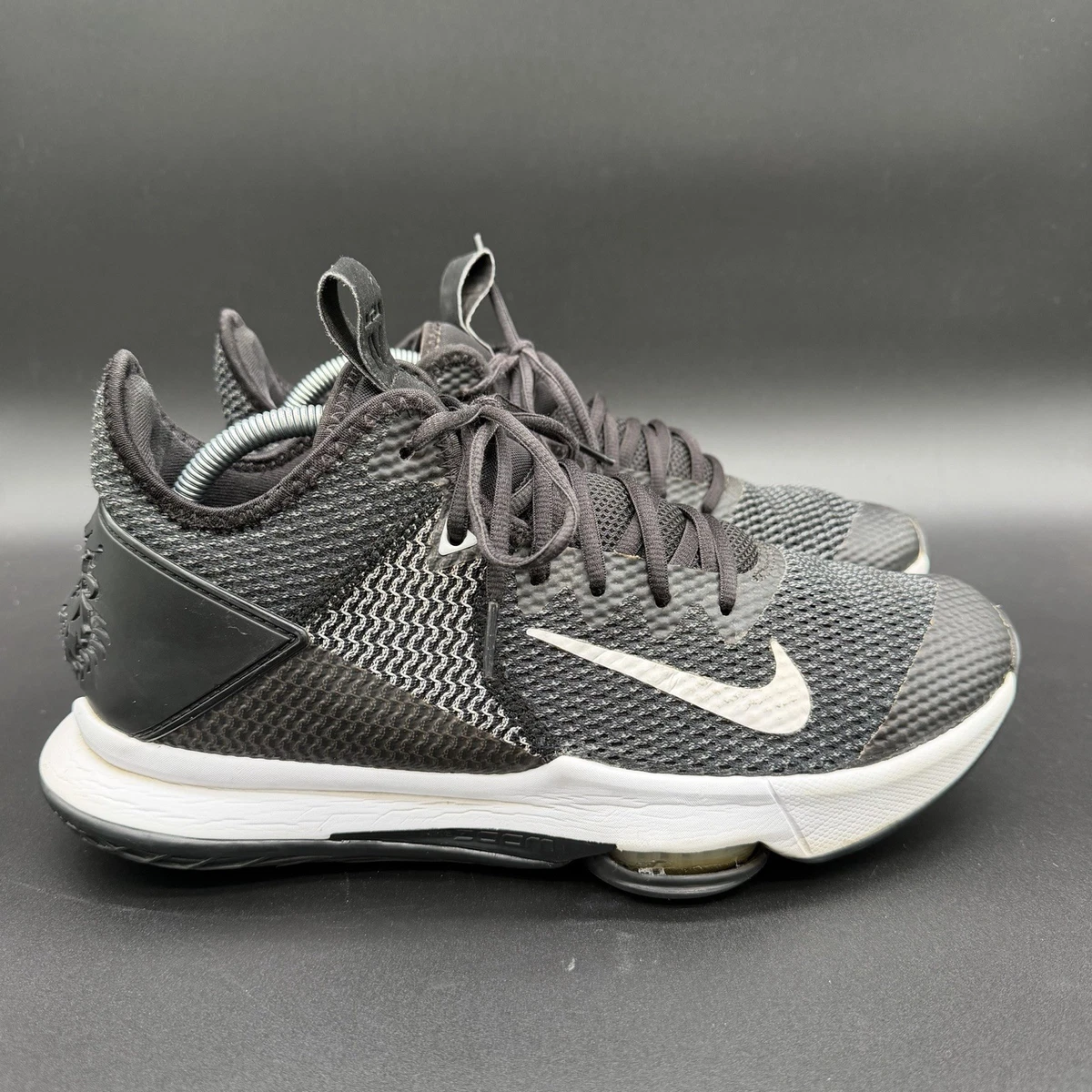 Nike LeBron Witness 4 Mens Basketball Shoes Black White BV7427-001 Size 7.5 NIKE LEBRON WITNESS 4 IV [BV7427 001] BLACK WHITE MAX AIR  main image 3