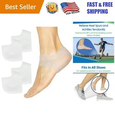 Breathable Silicone Heel Protectors 2 Pairs - Pain Relief for Plantar Fasciitis