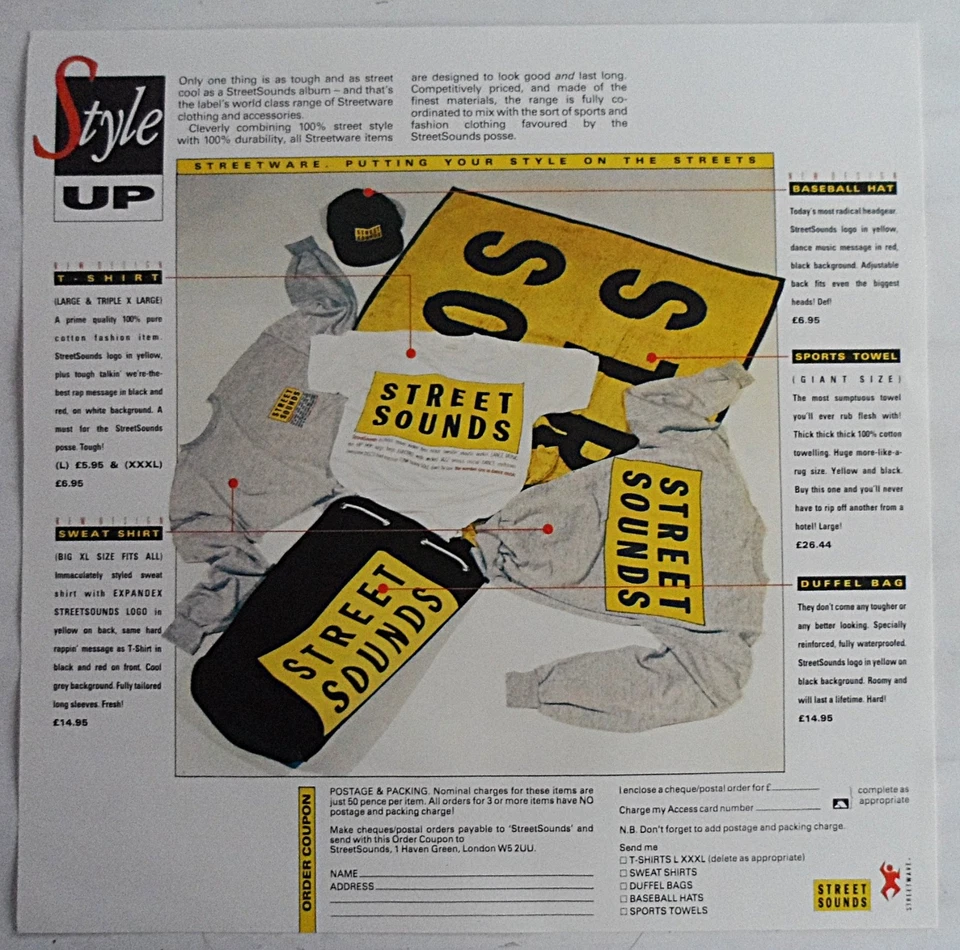 STREET SOUNDS HIP HOP ELECTRO 14 LP VINYL W/INSERT 1986 V/A ELCST14 *EX/VG+* - Image 3 of 4