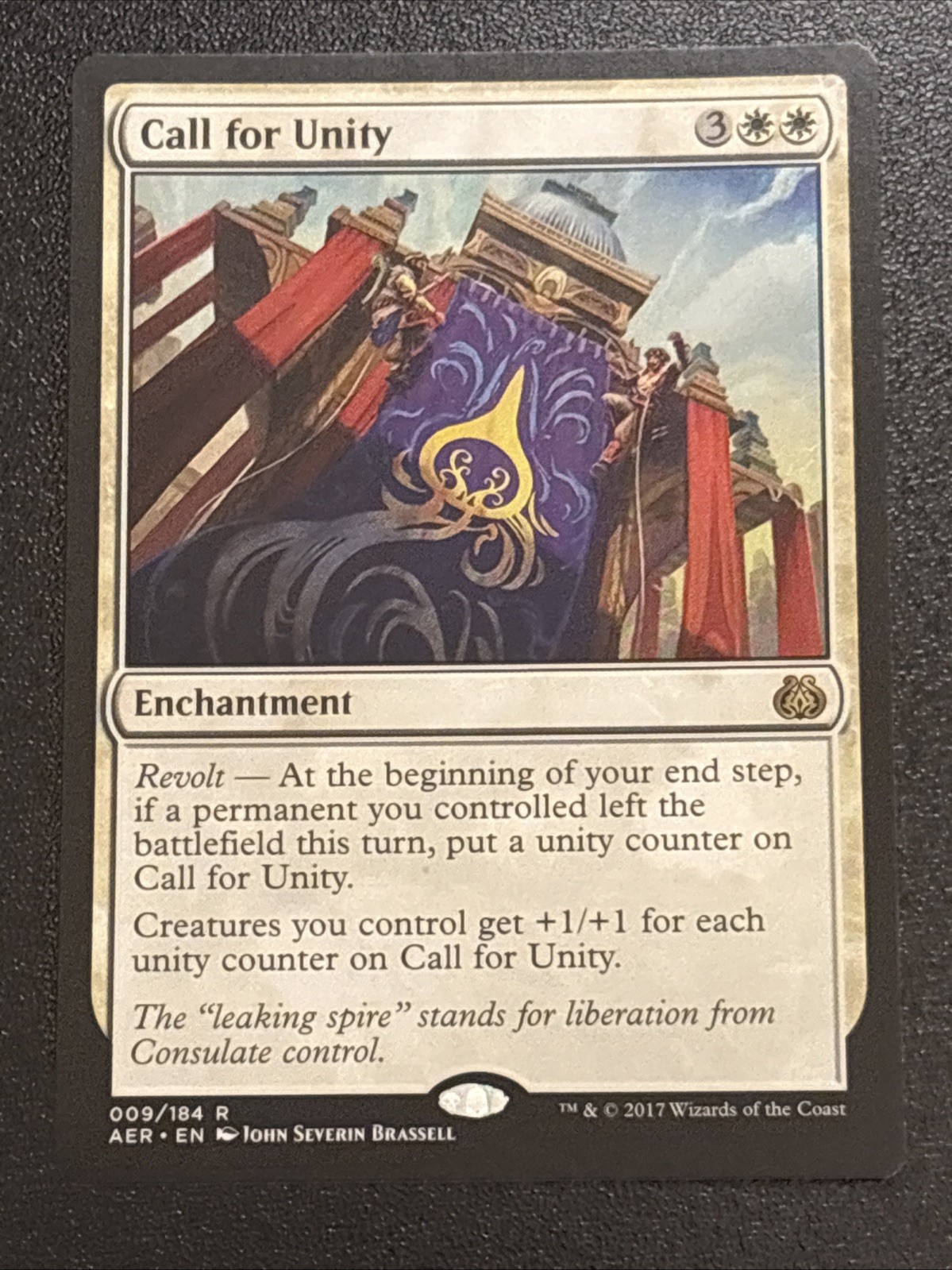 MTG Aether Revolt Call for Unity 009/184 Rare
