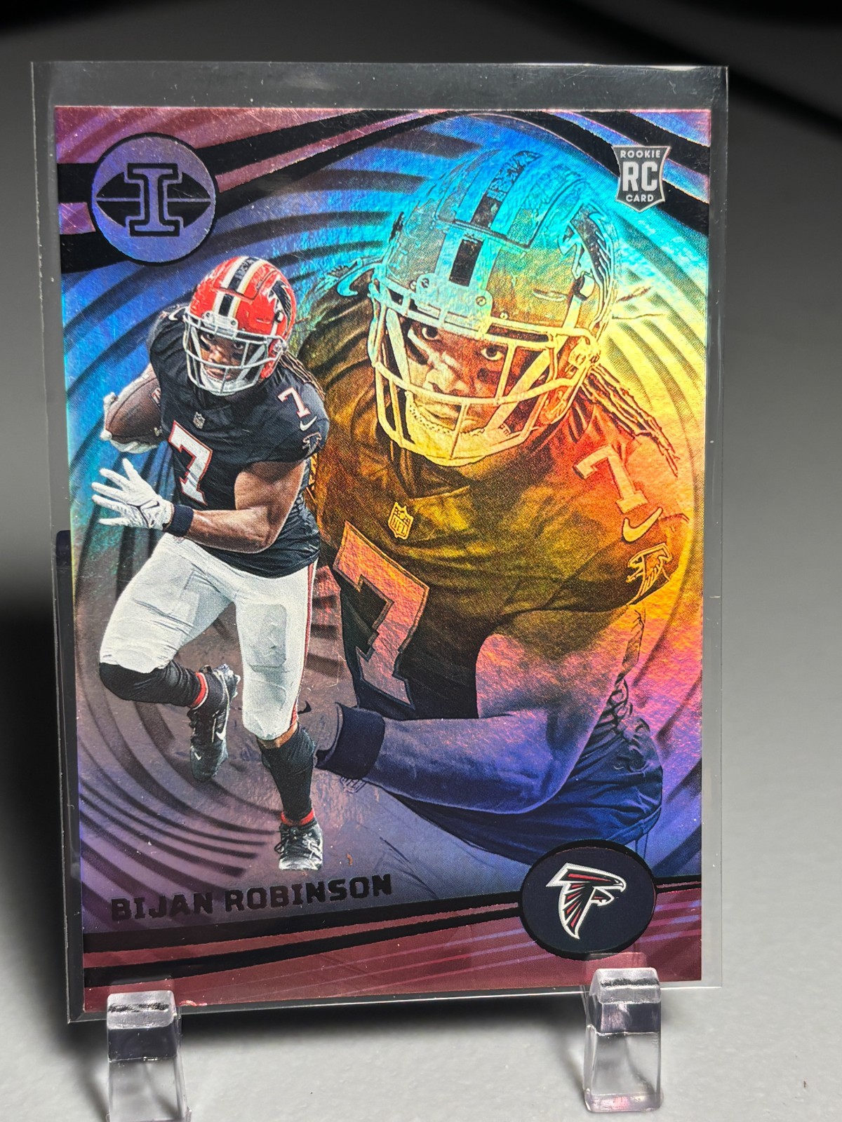 2023 Panini Illusions Bijan Robinson Rookie (RC) #6 Atlanta Falcons..