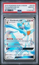 2019 POKEMON SUN & MOON HIDDEN FATES #SV75 FULL ART/GARDEVOIR GX PSA 10