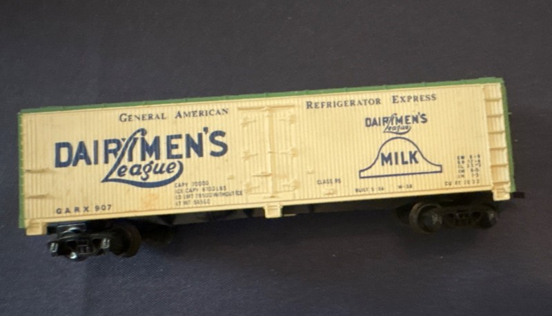 Vintage Tyco General American Dairymen's League Refrigerator Car, # GARX 907