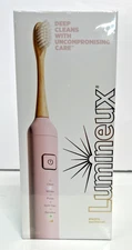 NIB Lumineux Electic Toothbrush Pink (bloom) And Replaceable Bamboo Brush Head