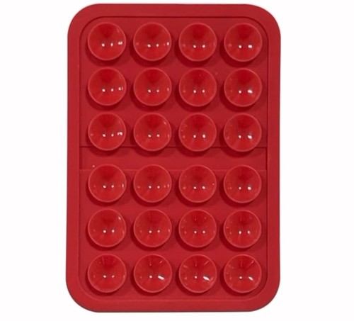 Stick-On Phone Mount Pad for Content Creation – Hands-Free Mirror/Glass (RED) - 第 1/1 張圖片