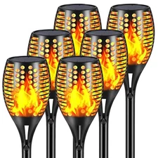 Solar Lights 43 Flickering Flames Torch Lights Outdoor Waterproof Landscape Dec