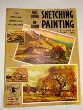 Out Door Sketching In Door Painting By Eugene M. Frandzen Walter Foster Art Book