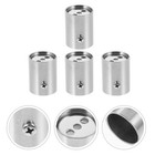 4 Stück Duschvorhangstangenhalter Schrankstangenhalterungen