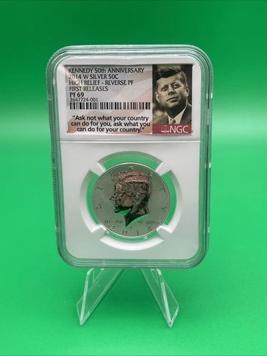 2014 W Silver Reverse Proof Kennedy Half Dollar NGC PF69 | Early Releases