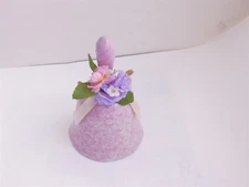  Avon Chimes Bell Porcelain Vintage Pink with Flowers Home Decor