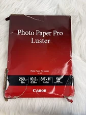 Canon Photo Paper Pro Luster LU-101 (8.5x11" - 50 Sheets) - New  - Read Desc