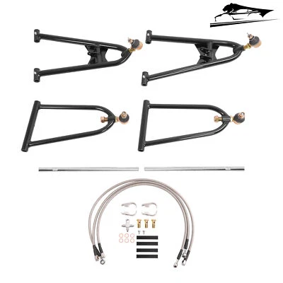 Adjustable Front A Arms +2 +1 Brake Lines Clamps Set For Yamaha YFZ450 2004-05 - Bild 1 von 4