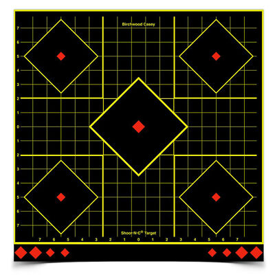 Birchwood Casey ShootNC Sight In 17.75 Inch Targets 5 Pack for Precision Aim