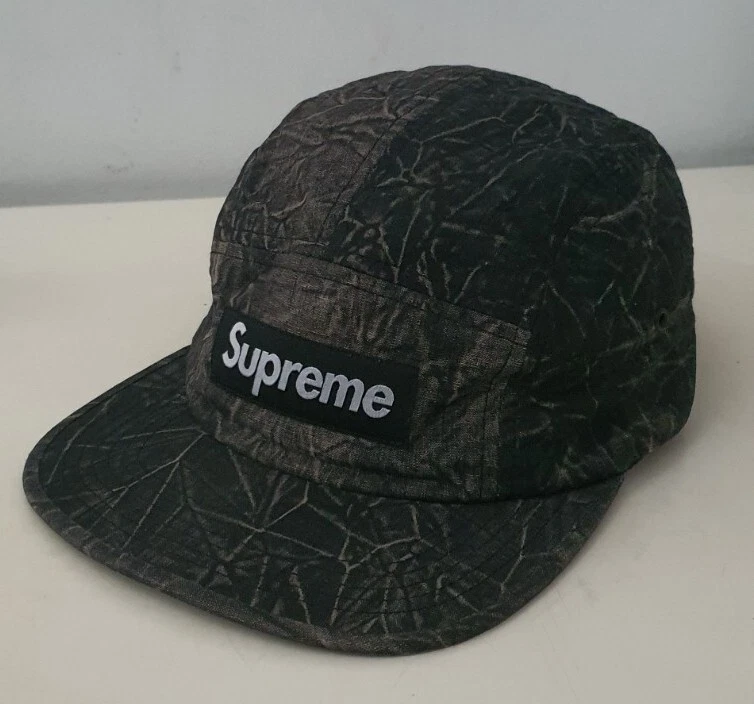 Rare chapeau noir SS13 Supreme Acid Camp Cap vintage