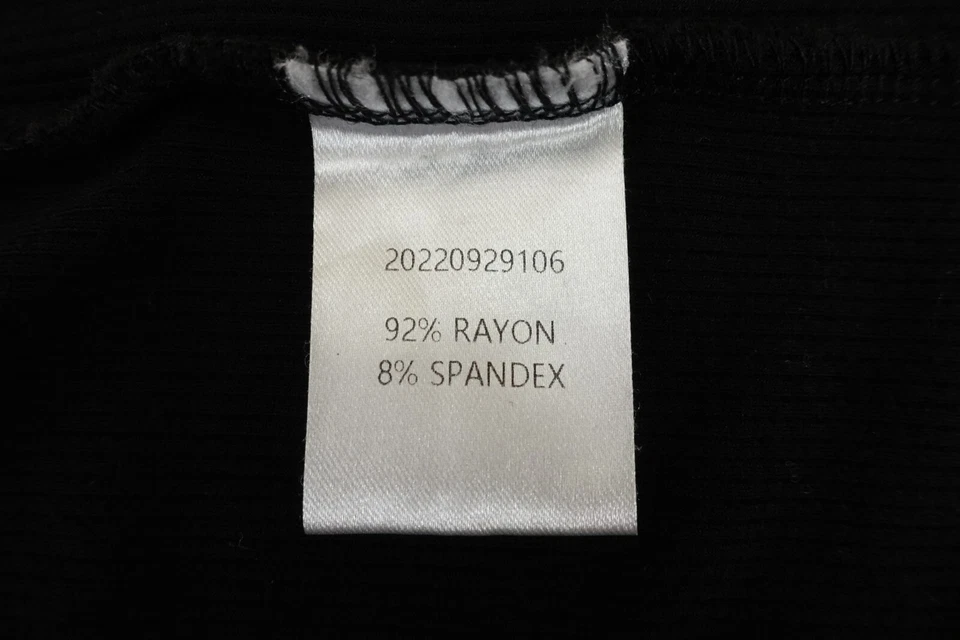 Blank Womens Size Small Black Rib Knit Pull On Midi Pencil Skirt - Image 4 of 4