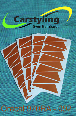 Set Of 4 Cupra Formentor Rim Stickers - Matte Copper Oracal Film For 19-Inch Original Wheels