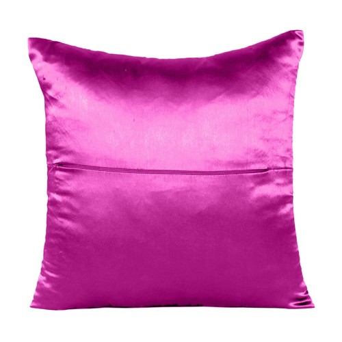 Cushion Cover Pillow Case Throw 18x18 Soft Decorative Solid Satin Pillow Shams - Picture 118 of 191