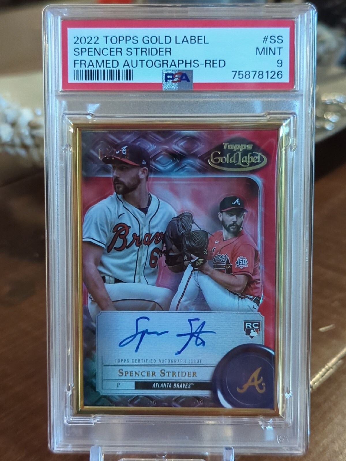 Topps Gold Label スペンサーストライダー選手直筆サインカード Topps