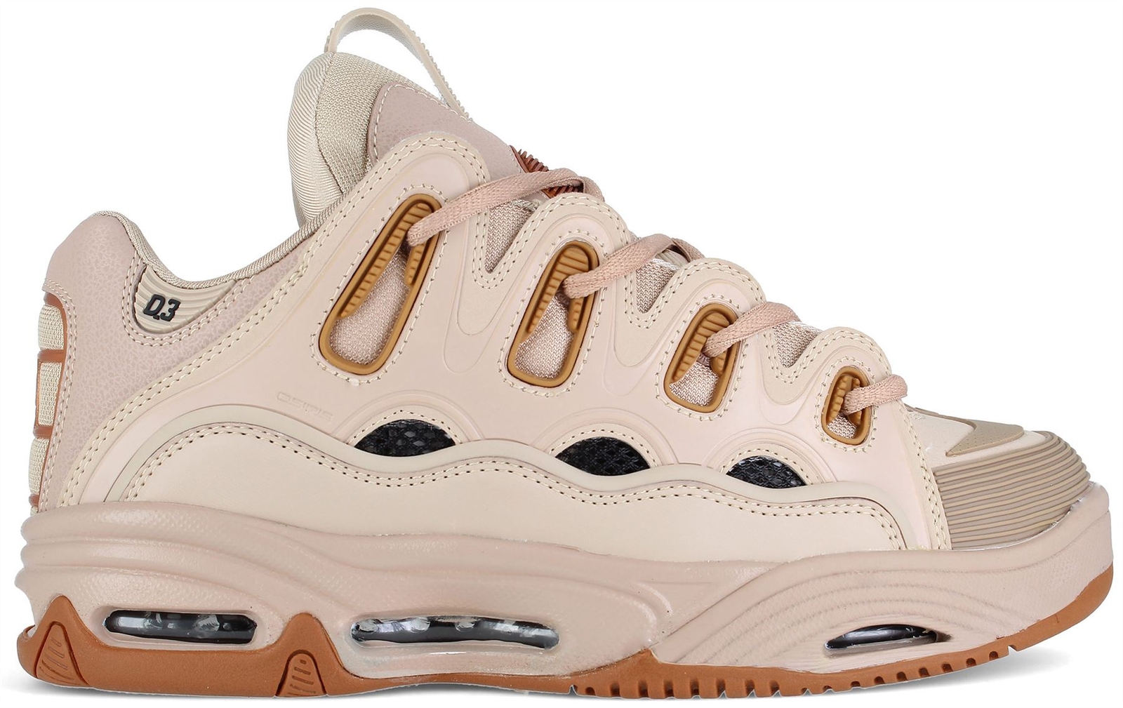 APL Osiris D3 2001 scarpe da ginnastica da skate marrone chiaro sabbia da uomo