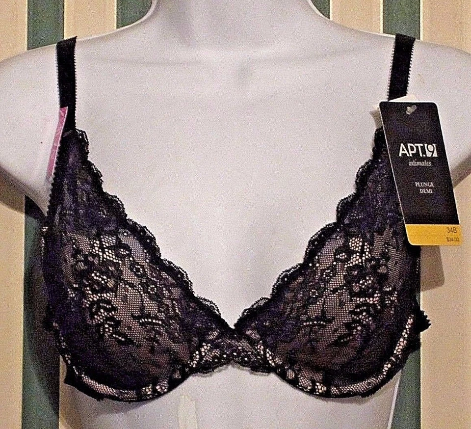 NOVO COM ETIQUETAS APT. 9 sutiãs estilo Demi sortidos; variedade de cores, tamanhos e looks - Imagem 3 de 4