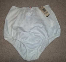 NEW NWT Vintage MAIDENFORM LETTER PERFECT White 219 Panties Briefs Small S SM