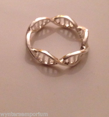DNA Structure Double Helix Lab Science Geek Ring Size L