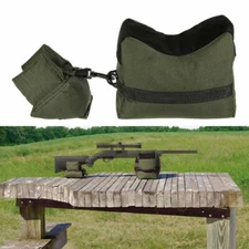 Tactical Shooting Range Sand Bag Rifle Gun Bench Rest Stand Front & Rear Tools