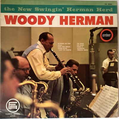 WOODY HERMAN LP RECORD  NEW SWINGIN  HERMAN HERD  (EMBER)