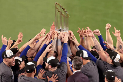 Los Angeles Dodgers Team Win Baseball Champions Series Sports - POSTER 20''x30''