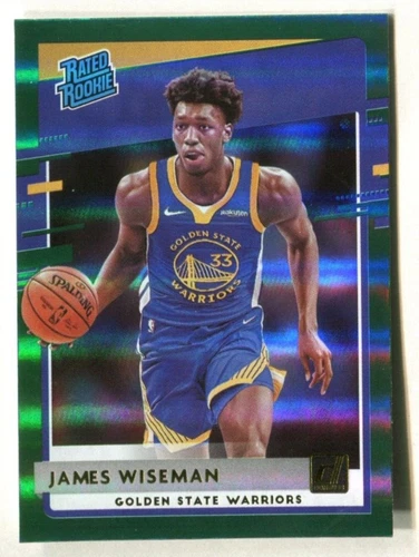 2020-21 Donruss Green Flood #226 James Wiseman RR Warriors A38 202