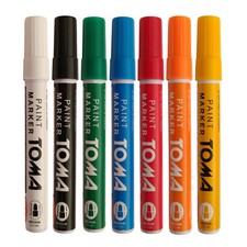 PERMANENT CAR TYRE TIRE METAL PAINT PEN MARKER WATERPROOF OIL BASED 7 colours ~