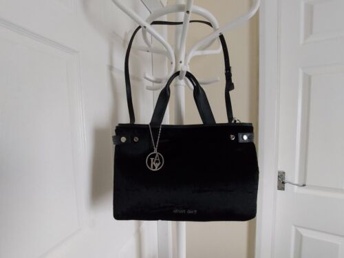 Handbag ”Armani Jeans” Trade Mark Fabric Velvet Black Colour - Afbeelding 1 van 24