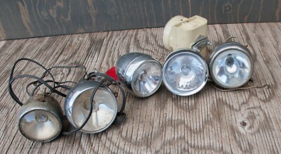 Ancien Phare avant vélo / bicycle front head light alloy Vintage ELVISH LEFOL