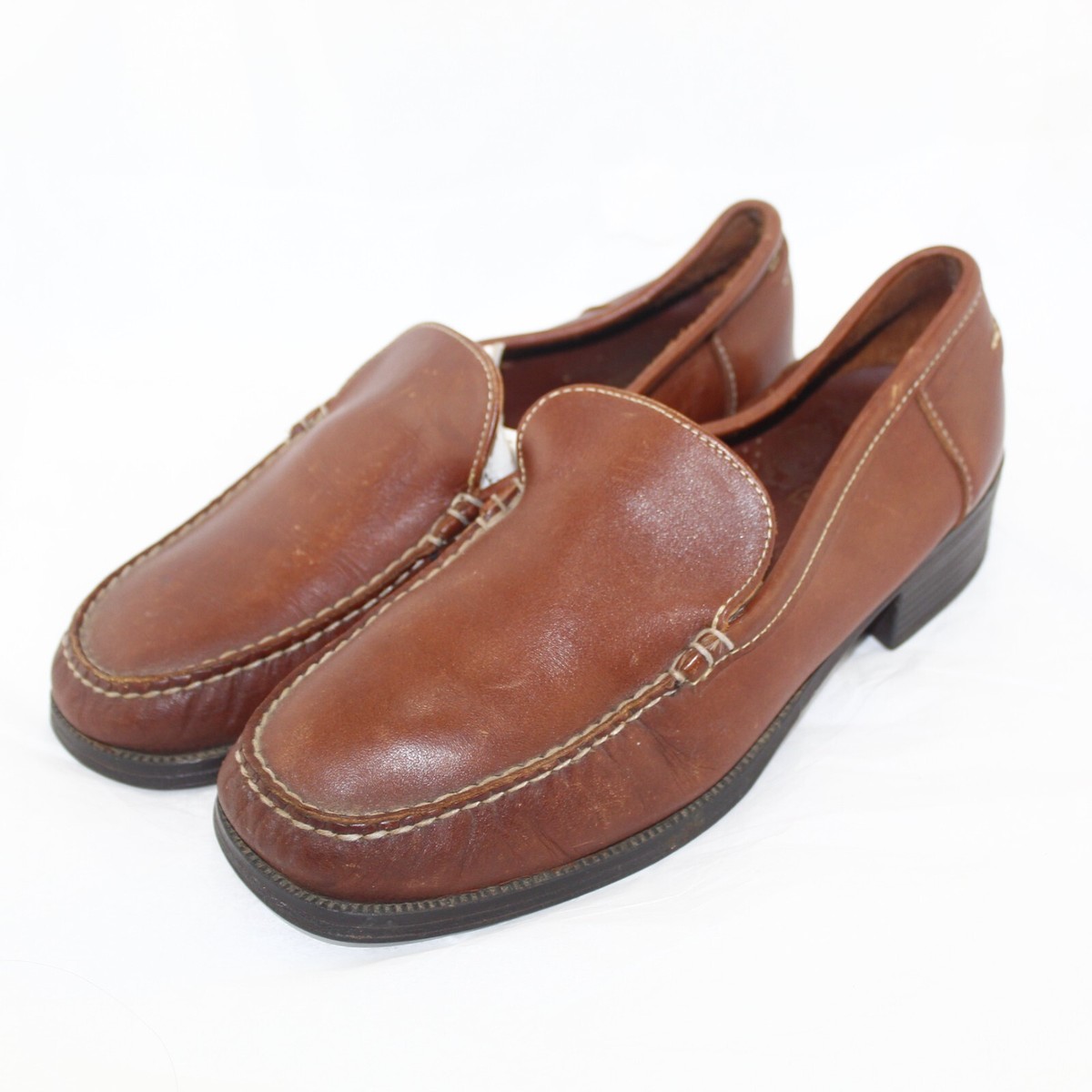 DEXTER MEN’S DRESS SLIP ONS Dexter USA Loafer Slip On Shoe Brown Leather Moc Fringe Mens  main image 3