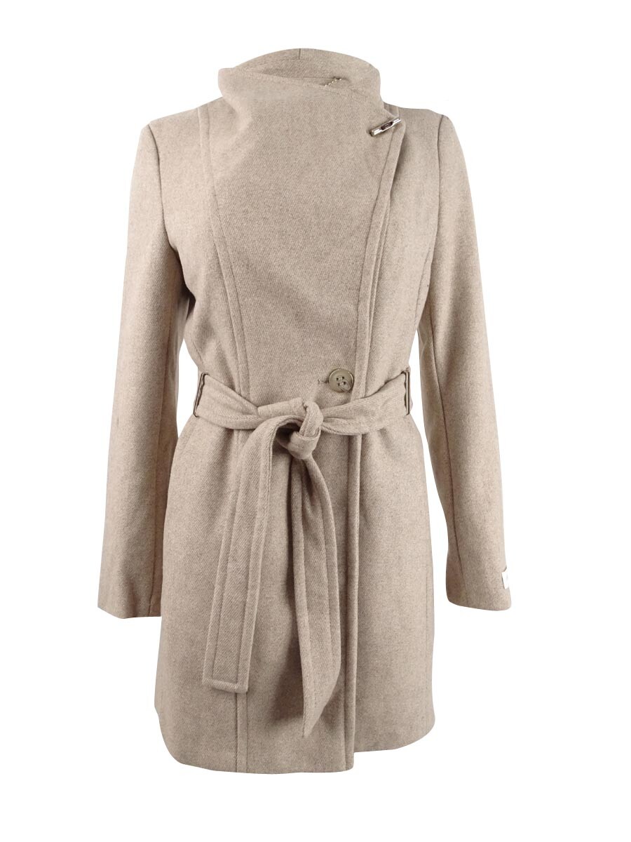 Belted Coat (3X, Oatmeal) 193623307042 