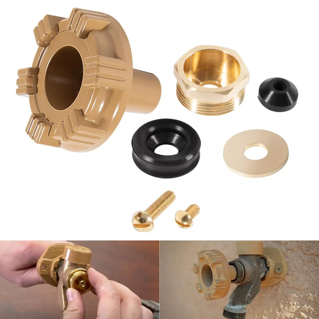 Outside faucet repair outlet