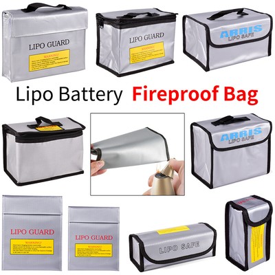 YOYEAH Lot De 3 Sacs Coffre-Fort Ignifuges Et Étanches 22,5x18,5cm - Protection Batterie Lipo Et Documents