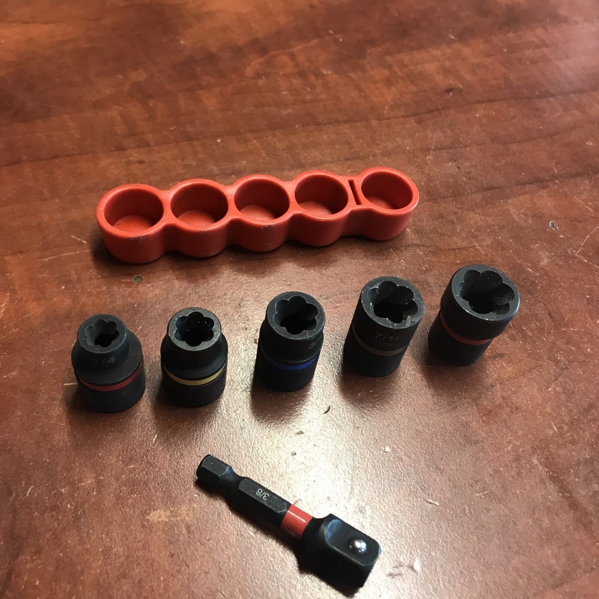 Milwaukee 48-32-8000 6 Piece Shockwave Impact Extractor Set Open