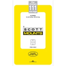 Scott/Prinz Pre-Cut Strips 265mm Long Stamp Mounts 265x111 #956 Black